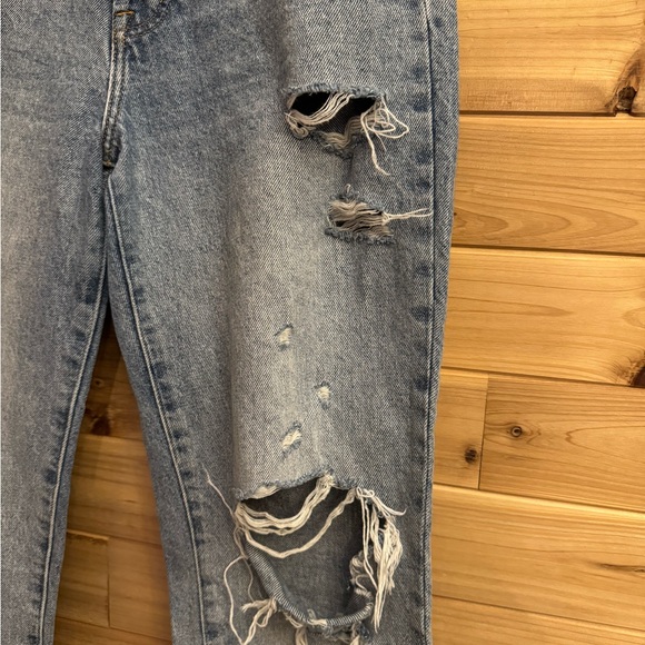 Pistola 28/6 High Rise Cassie Distressed Raw Edge Hem Hemp Cotton Blend Jeans - Picture 8 of 14